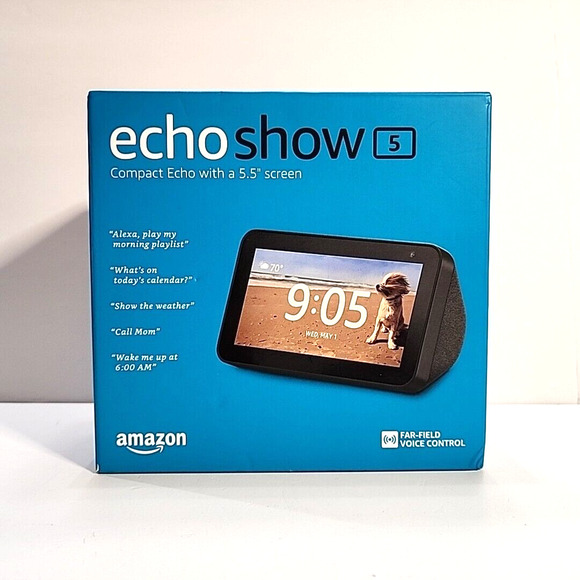 NEW Amazon Echo Show 5 Smart Home Display with Alexa - Charcoal | Voice Control - Picture 10 of 10